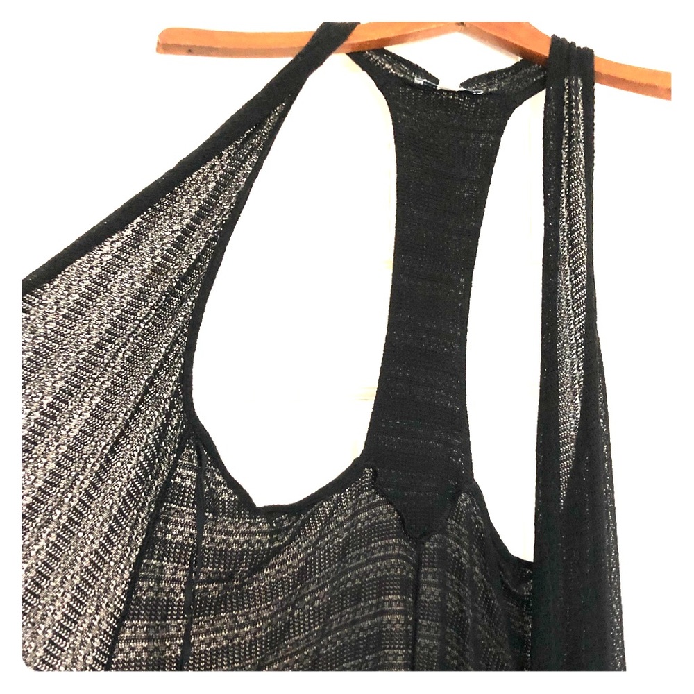 Long Black Sleeveless Sweater